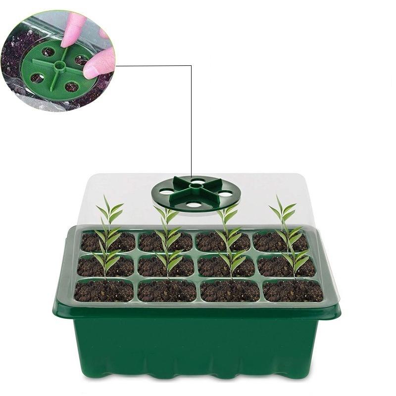 育苗ポット 苗ポット 6穴 12穴 ふた付き 通気口 育苗 苗 ポット 育苗