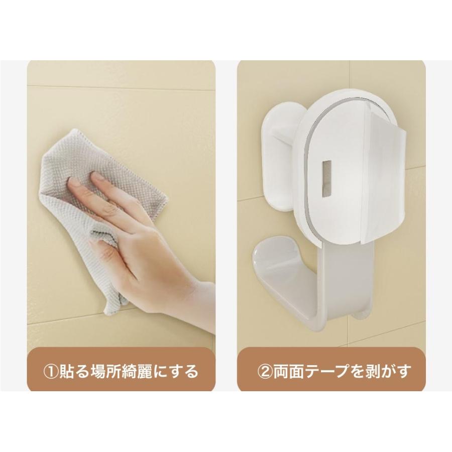 強力フック 壁フック台所壁掛けフック 粘着 万能 浴室 バスルーム キッチン plusnao 粘着フック 壁掛けフック 洗面器フック 吊り下げ 浴室