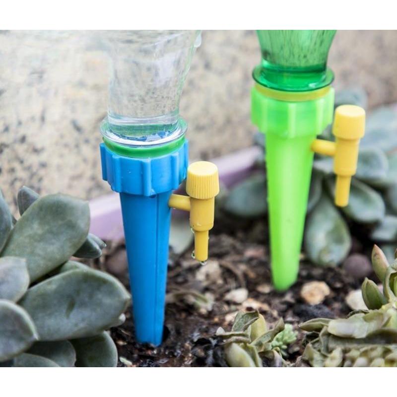 給水キャップ 4個セット 水やり器 自動 オート 速度調整可能 ペット