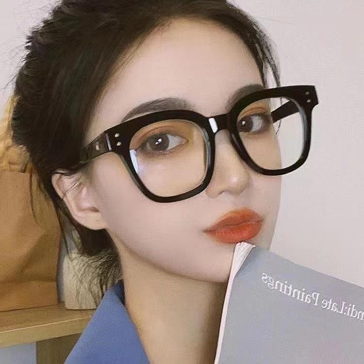 ファッション・伊達メガネ ブラック plusnao 伊達メガネ ファッションメガネ 男女兼用 レディース