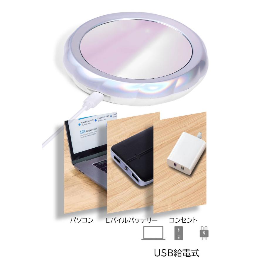 ネイルライト ジェルネイル LED UVライト 54W ミラー付き 鏡 ラウンド