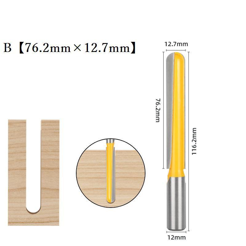 ルータービット トリマービット 木工用ドリル U溝ビット 木工用カッター 12ｍｍ シャンク 電動トリマー用ビット 木工用カッター ドリル