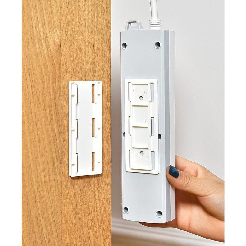 電源タップホルダー 壁掛け 粘着式 スライド式 固定器 壁 両面テープ