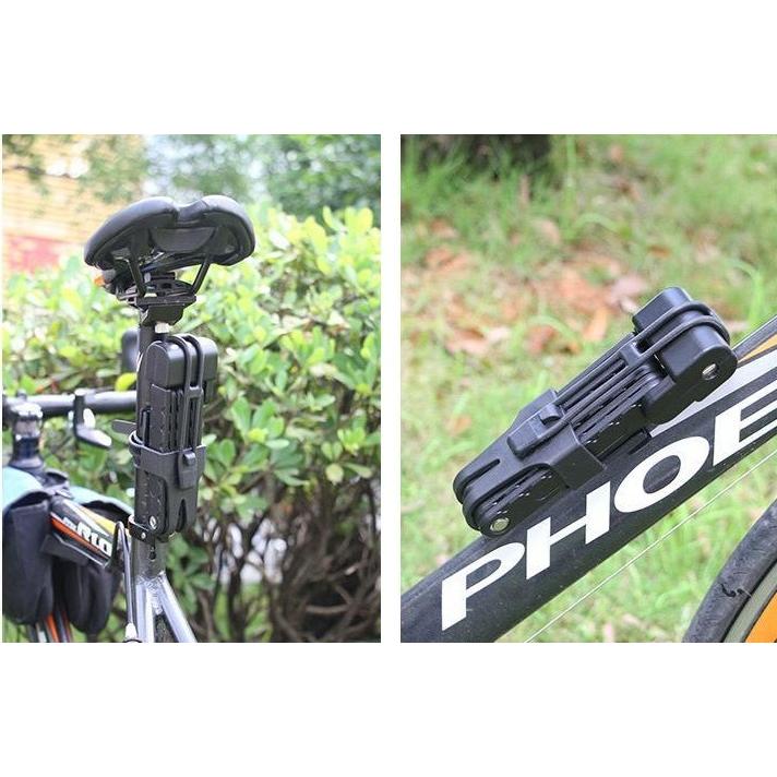 ブレードロック 鍵式 自転車 フレーム装着 ケース付き 折り畳み