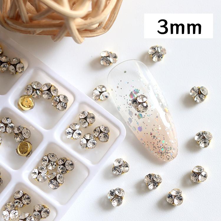 ネイルパーツ ラインストーン 10個セット 3 4 5 6 7 8mm ネイルアート