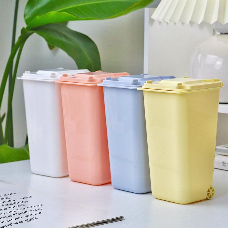 plusnao ペン立て ペンスタンド ゴミ箱 蓋付き 鉛筆立て