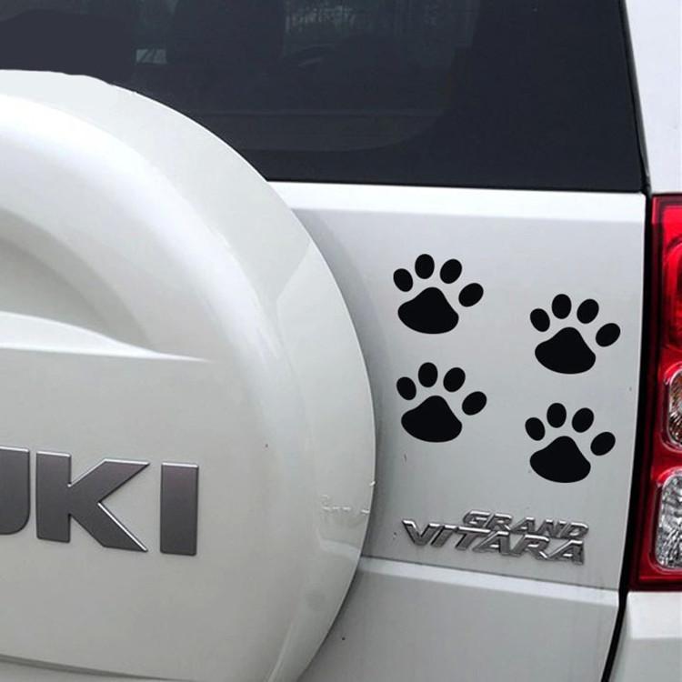 カーステッカー 車用ステッカー 4枚セット シール キズ隠し ヘコミ隠し 足跡ステッカー 肉球ステッカー 可愛い 面白い 猫の足跡 犬の足跡 肉球 車 Zak プラスナオyahoo 店 通販 Yahoo ショッピング