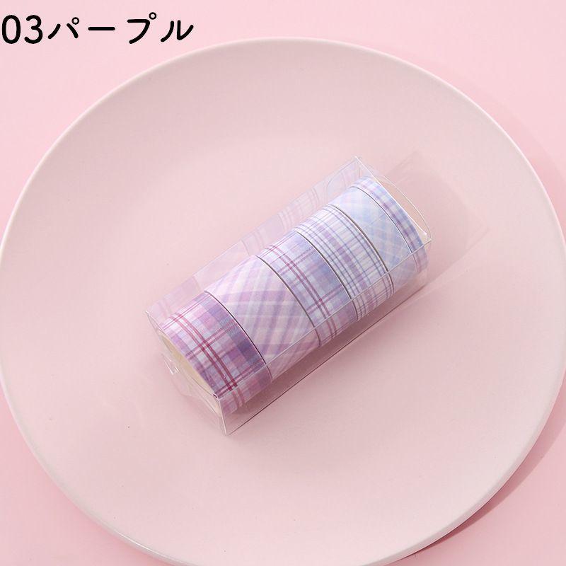 マスキングテープ マステ 6本セット setクラフト ラッピング 付箋