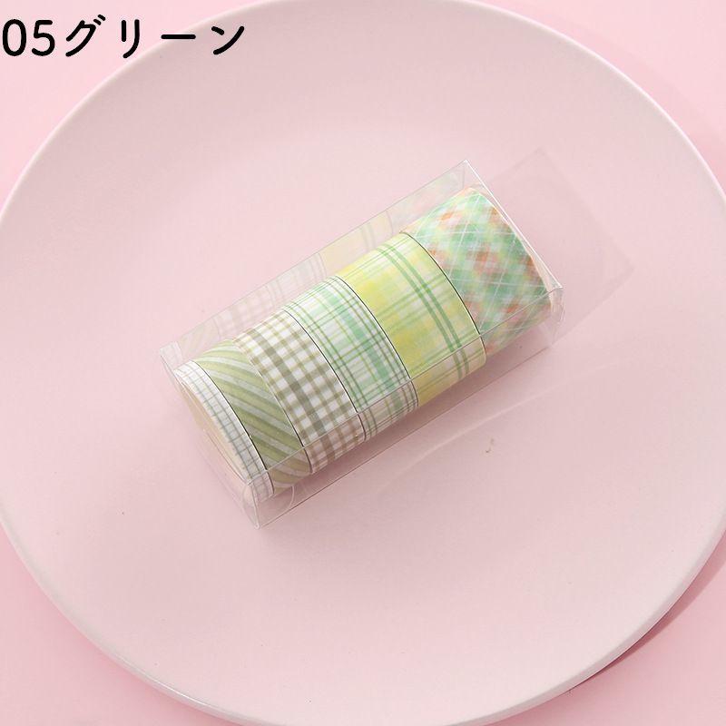 マスキングテープ マステ 6本セット setクラフト ラッピング 付箋