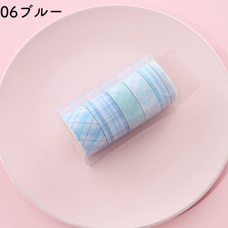 マスキングテープ マステ 6本セット setクラフト ラッピング 付箋