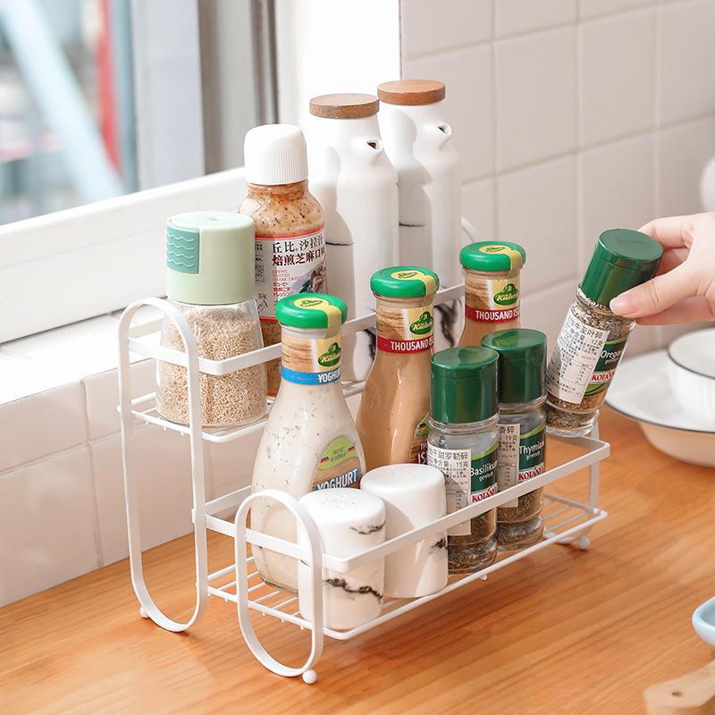 plusnao（プラスナオ） 調味料ラック 2段 スパイスラック 整理ボックス