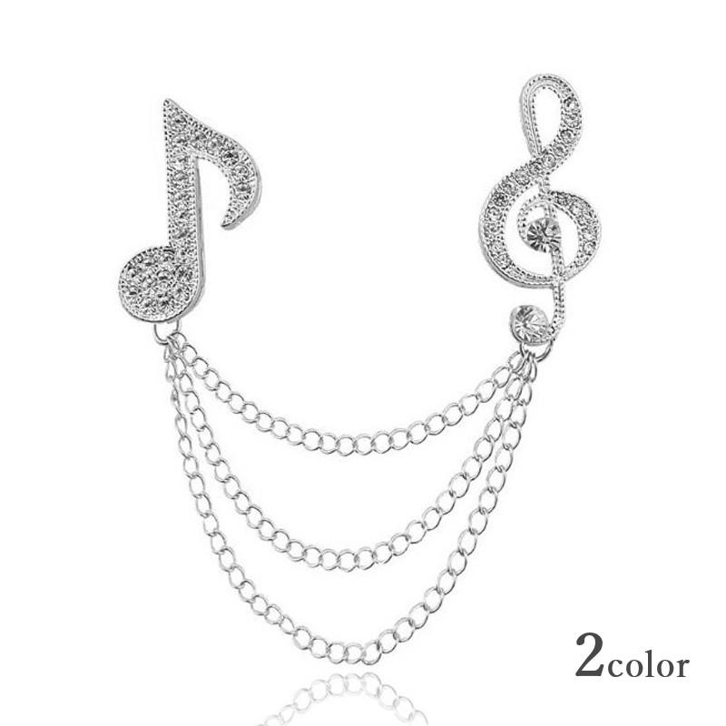 ブローチ ストールピン ショールピン ラペルピン ファッションアクセサリー チェーン 音符 レディース メンズ おしゃれ プラスナオ Paypayモール店 通販 Paypayモール