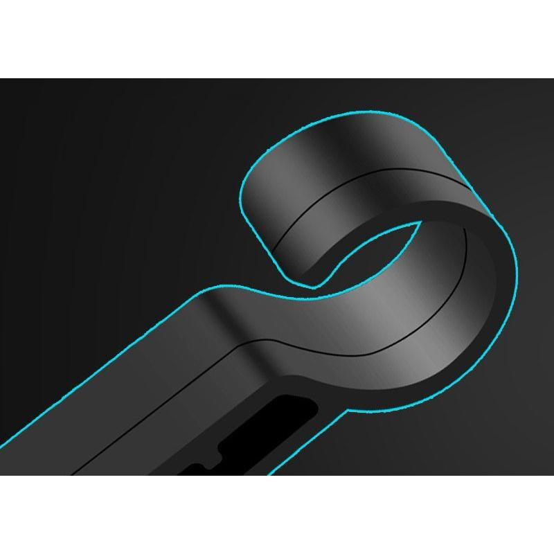 ヘルメットホルダー ヘッドライト固定用 4個セット 着脱簡単 ヘルメットクリップ フック 後付け コンパクト 建築現場 工場 見回り 夜間作業 アウト | plusnao | 10