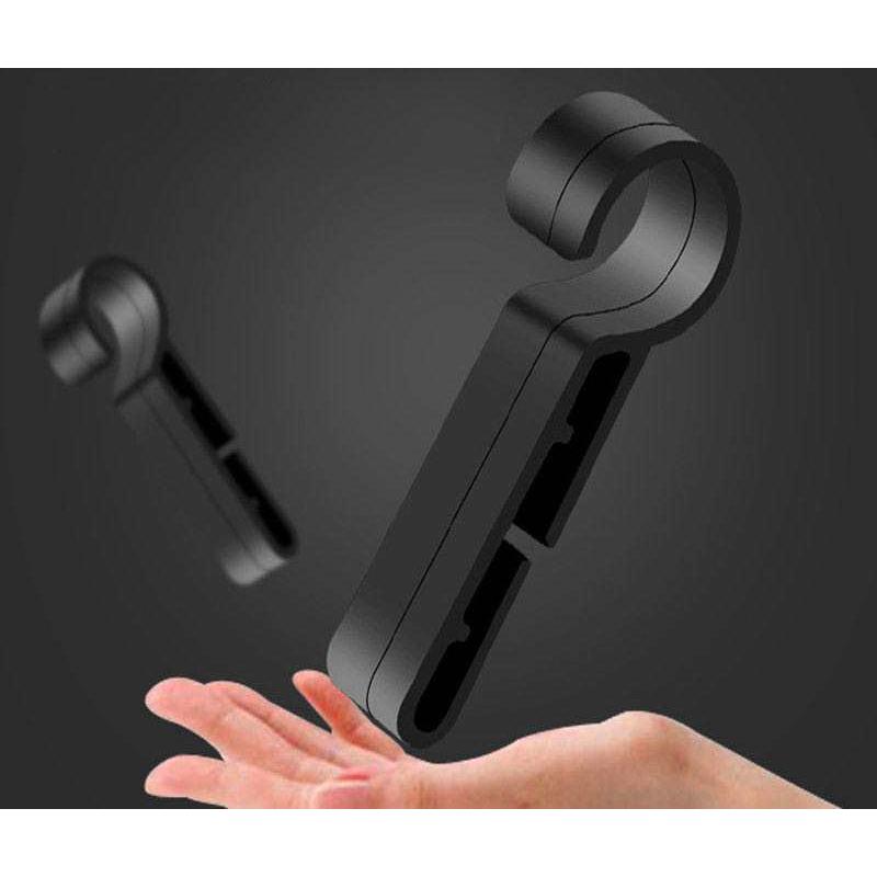 ヘルメットホルダー ヘッドライト固定用 4個セット 着脱簡単 ヘルメットクリップ フック 後付け コンパクト 建築現場 工場 見回り 夜間作業 アウト | plusnao | 03