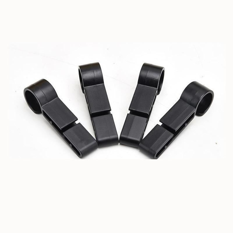 ヘルメットホルダー ヘッドライト固定用 4個セット 着脱簡単 ヘルメットクリップ フック 後付け コンパクト 建築現場 工場 見回り 夜間作業 アウト | plusnao | 07