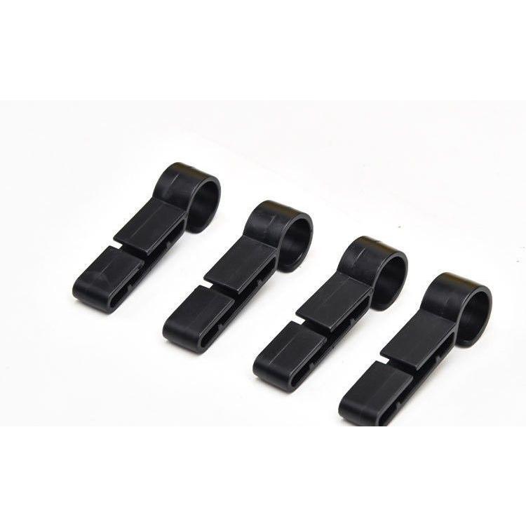 ヘルメットホルダー ヘッドライト固定用 4個セット 着脱簡単 ヘルメットクリップ フック 後付け コンパクト 建築現場 工場 見回り 夜間作業 アウト | plusnao | 09