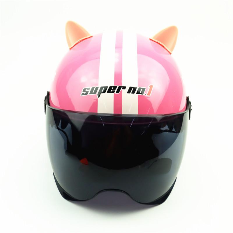 ヘルメット用アクセサリー 猫耳 ねこの耳 シール取り付け シリコン 