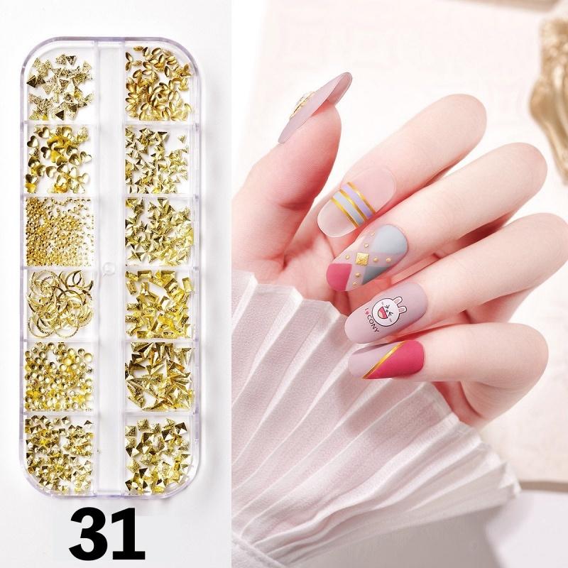 ネイルパーツセット アクセサリーパーツ メタリックパーツ