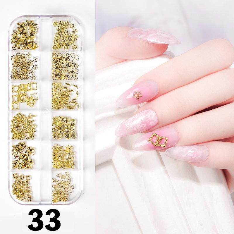 ネイルパーツセット アクセサリーパーツ メタリックパーツ