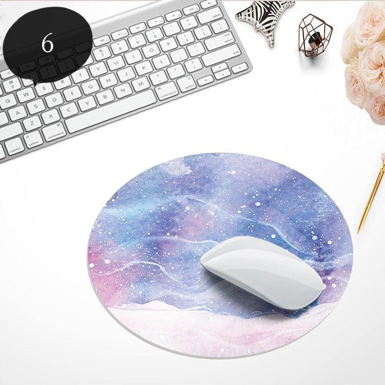 マウスパッド PC関連雑貨 パソコン関連雑貨 丸形 ラウンド型 総柄