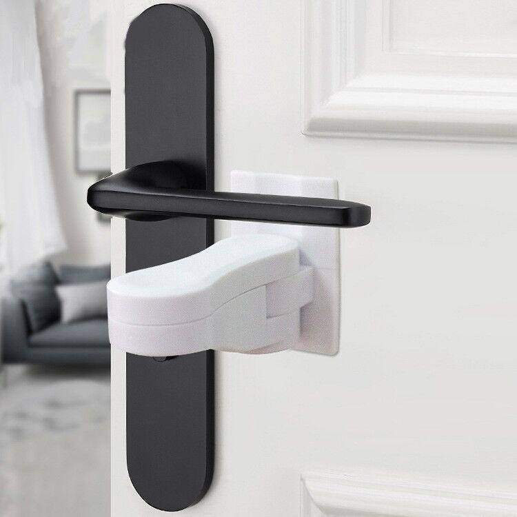ドアノブ用チャイルドロック ベビー用品 雑貨 ホワイト 取り付け簡単