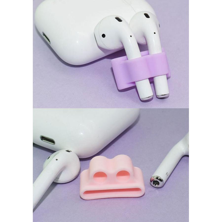 AirPodsホルダー エアーポッズホルダー イヤホンアクセサリー