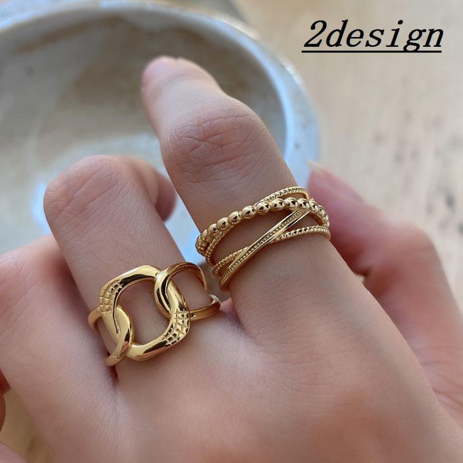 指輪 オープンリング ファッションリング レディース アクセサリー フリーサイズ 単品 交差 クロス リング チェーン 鎖 シルバー925 ゴールドカ Zak プラスナオyahoo 店 通販 Yahoo ショッピング