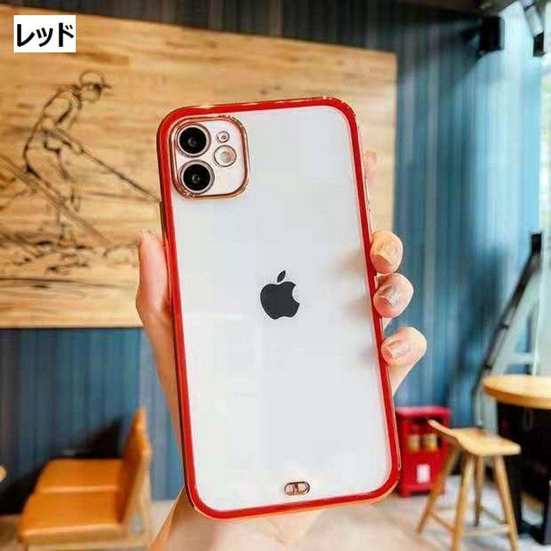 スマホケース スマホカバー クリア 透明 ゴールドリム 金縁 iPhone 6