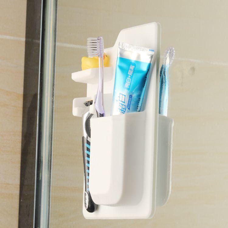 歯ブラシスタンド 歯ブラシホルダー 壁に吸着 カミソリホルダー バス