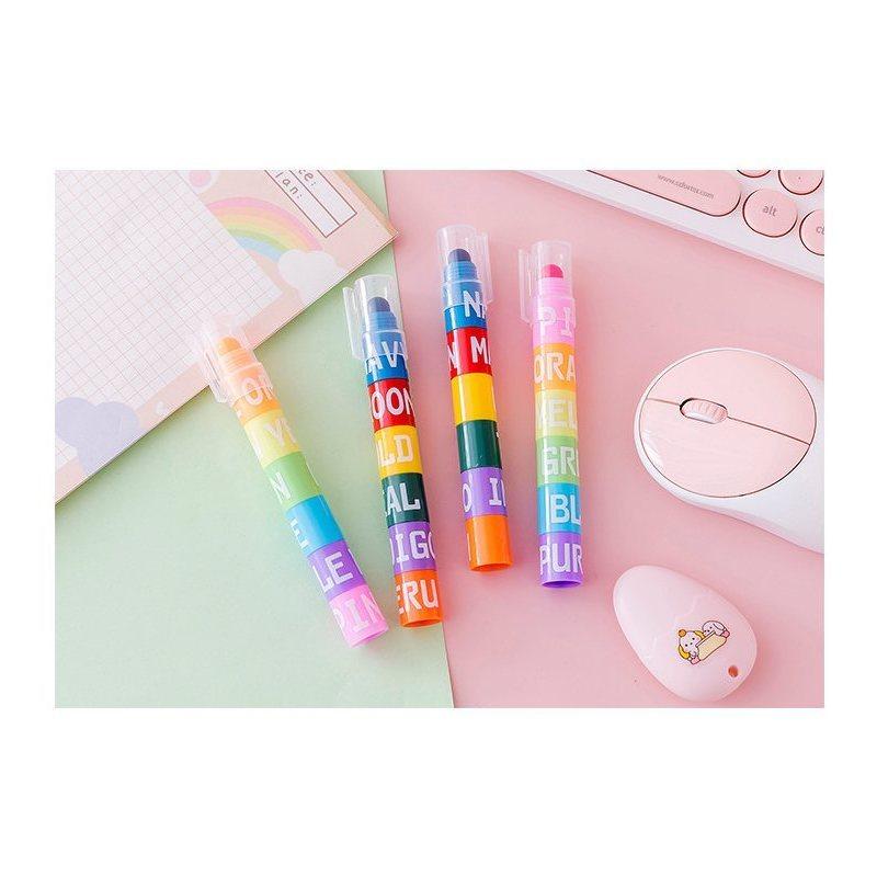 plusnao（プラスナオ） ソフト蛍光ペン 6色ペン 多色 筆記用具 ペン