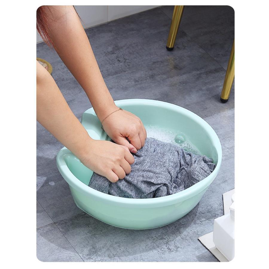 昭和初期　寸胴型の桶　タライ・洗面器・バケツ　口径29cm 高さ19cm ウォッシュタブ 12L タライ 洗濯用 排水栓付き 楕円形 オーバル