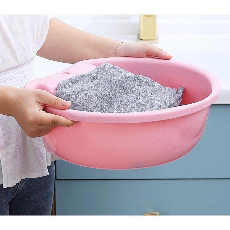 plusnao（プラスナオ） 洗濯用たらい 洗濯板付き 洗面器 バケツ タライ