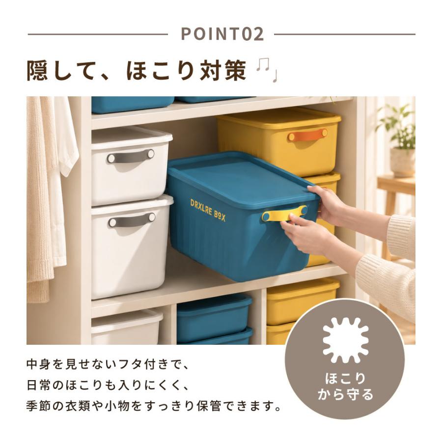 収納ボックス 収納ケース XLサイズ 大容量 蓋 ふた付き 積み重ね 衣装