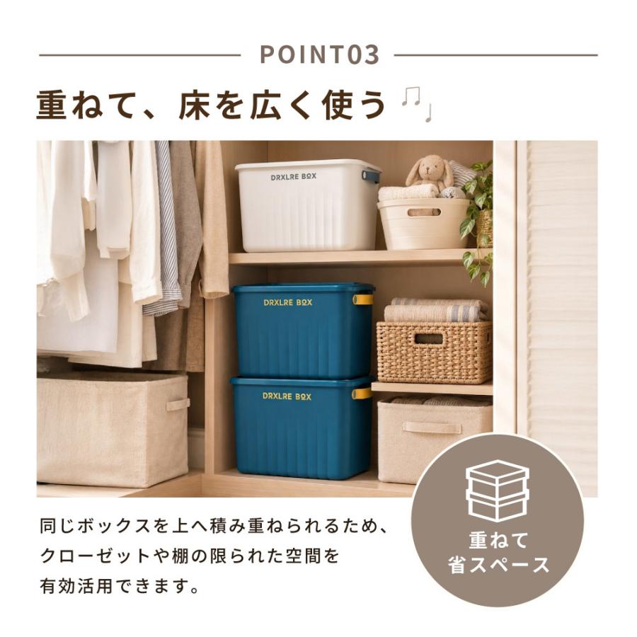 収納ボックス 収納ケース XLサイズ 大容量 蓋 ふた付き 積み重ね 衣装