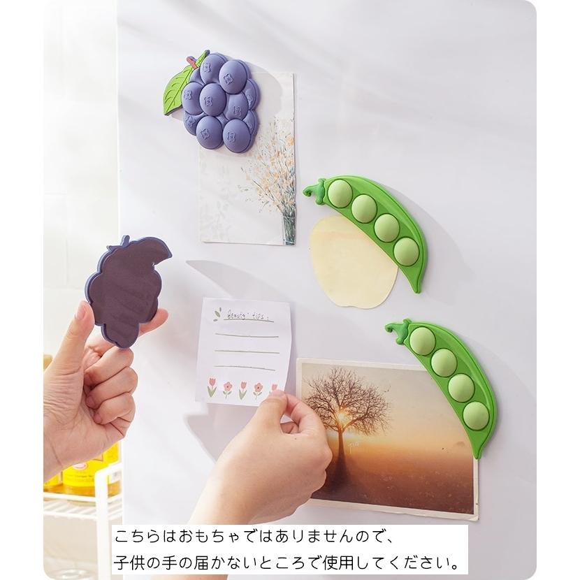 plusnao（プラスナオ） マグネット 磁石 ブドウ型 マメ型 かわいい