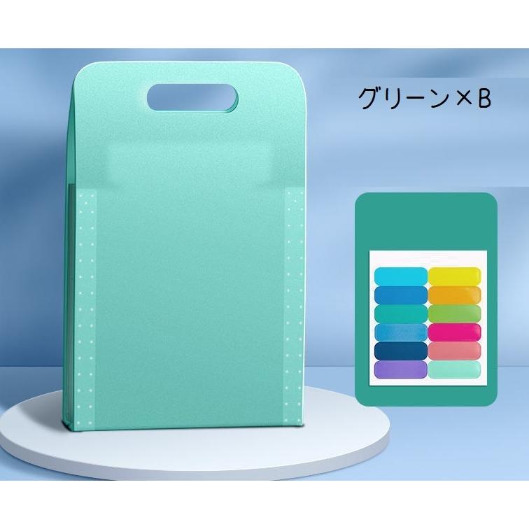 ＊ハンドメイド＊アコーディオンファイル／ボトルデザイン ドキュメントファイル ファイル 13ポケット A4 アコーディオン式 書類