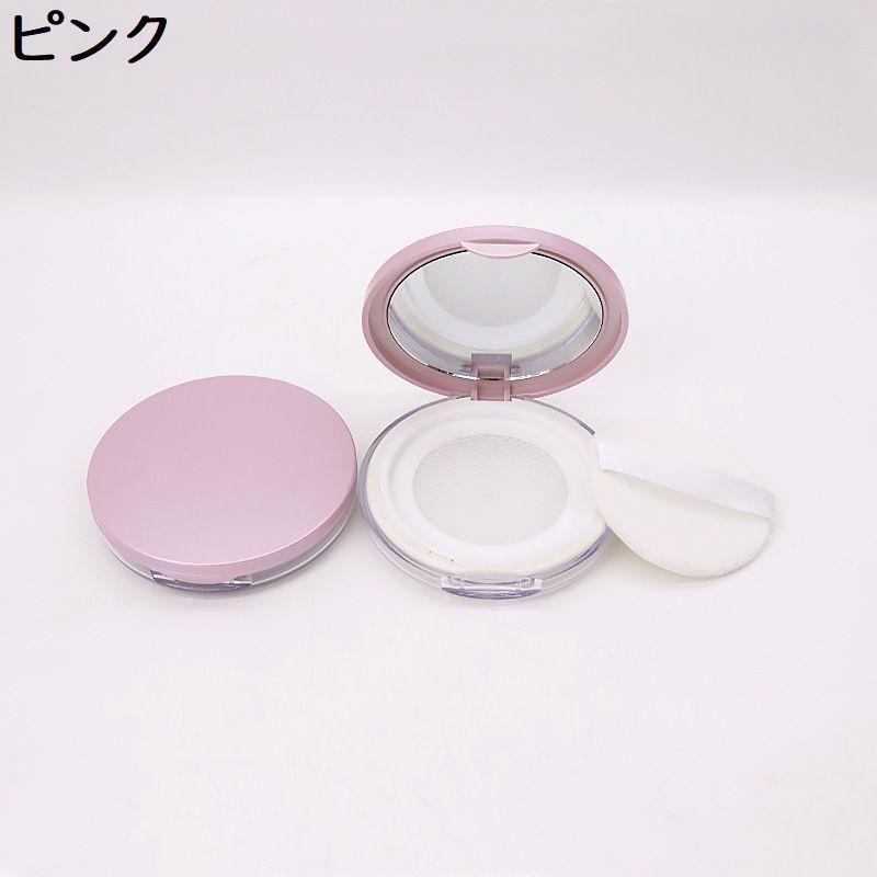 パウダーケース ミラー付き パフ付き メイク道具 ケアグッズ