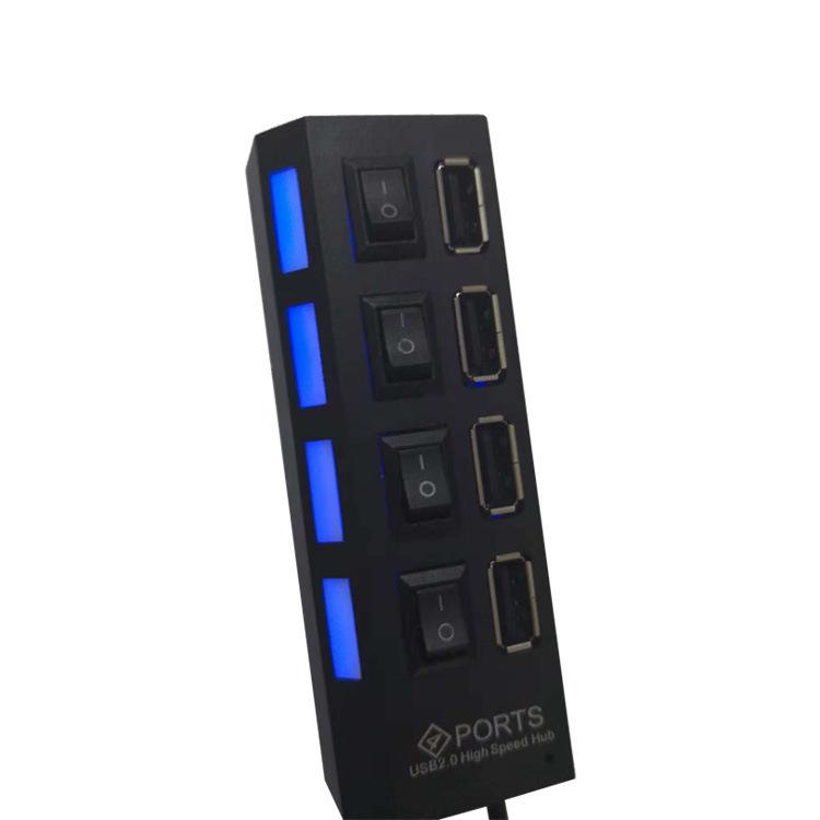 USBハブ USB2.0 4ポート スイッチ付き HUB バスパワー 高速