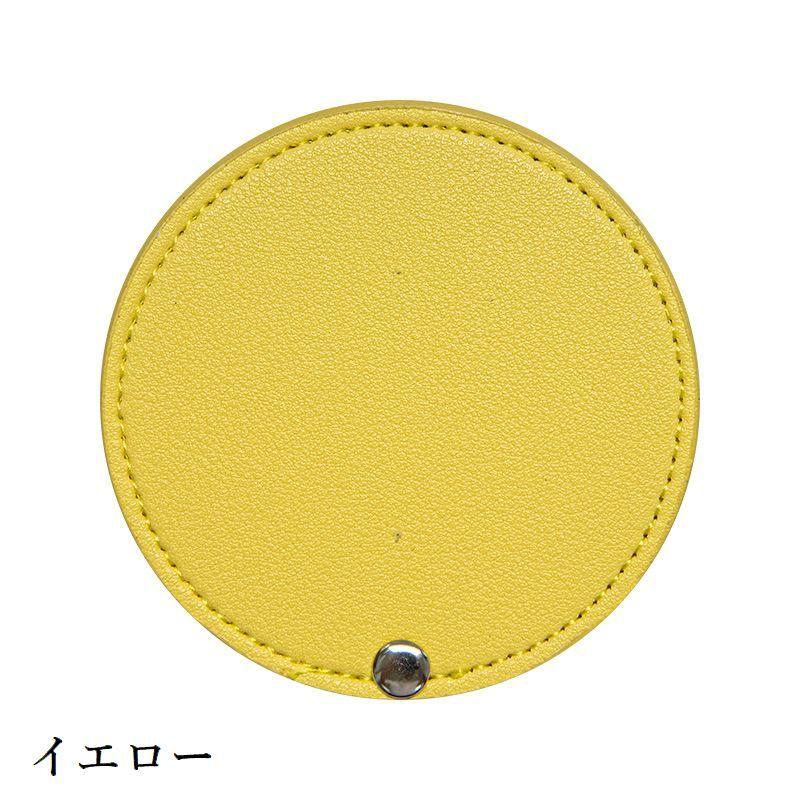 コンパクトミラー 手鏡 ハンドミラー スライド式 丸型 ラウンド型