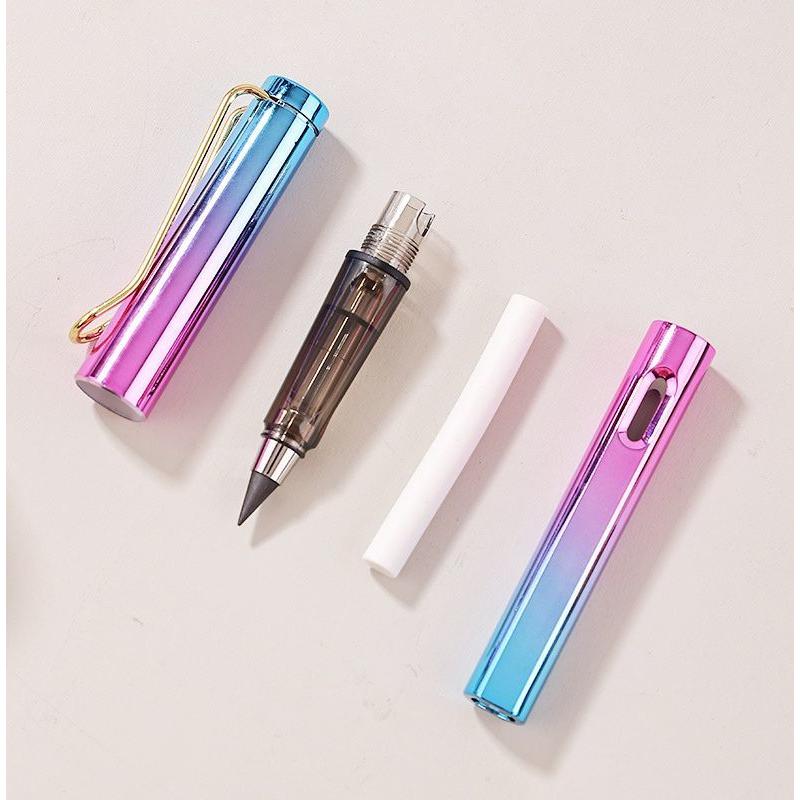 削らない鉛筆 HB えんぴつ 単品 消しゴム付き 文具 文房具 筆記用具
