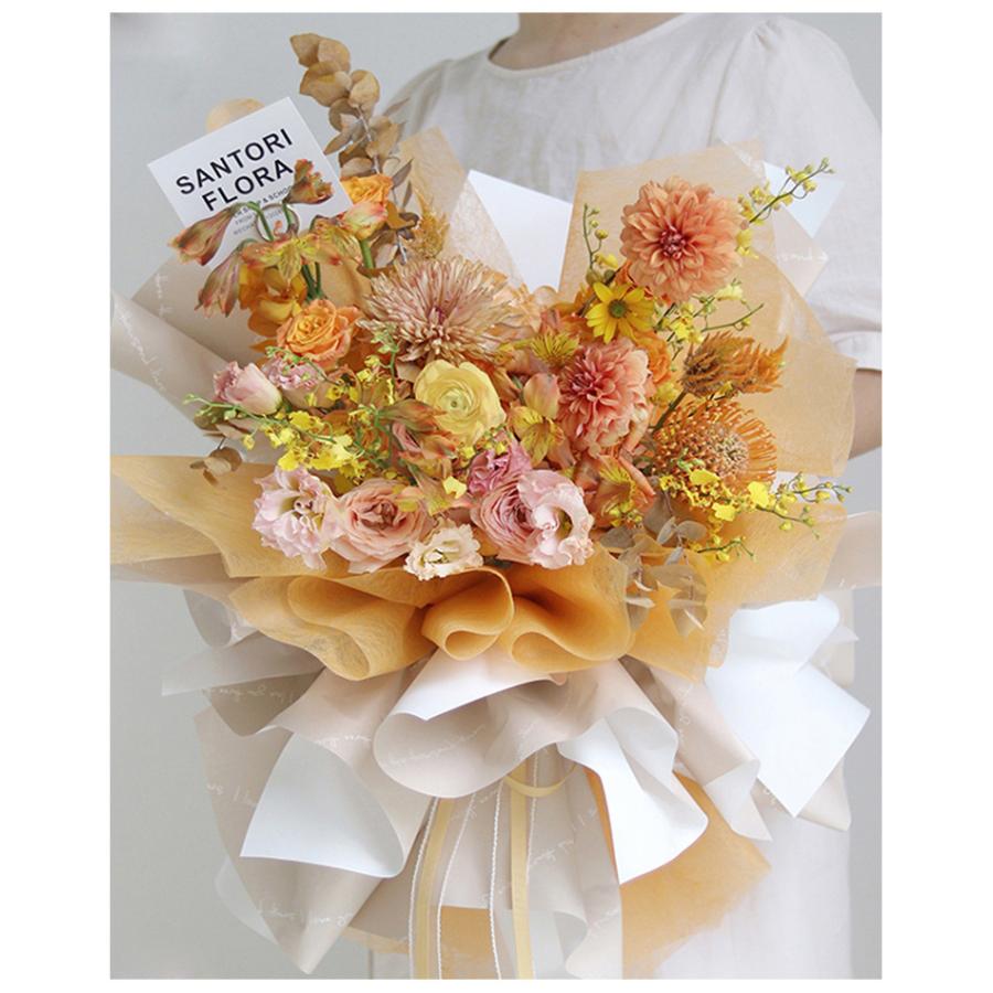ラッピングペーパー 38枚セット 50x50cm 包装紙 花束 プレゼント 