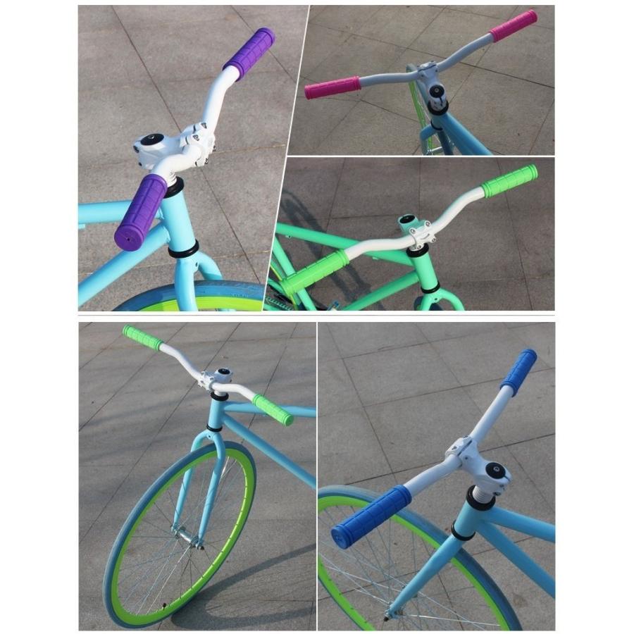 自転車グリップ ハンドルグリップ 左右セット 交換用パーツ マウンテン