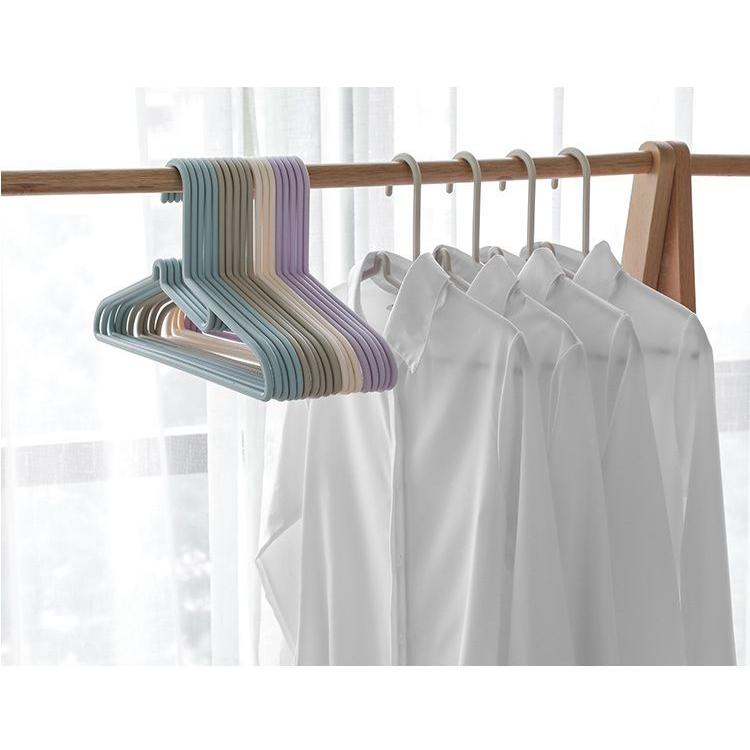 plusnao（プラスナオ） ハンガー 10本セット 型崩れ防止 襟が伸びない