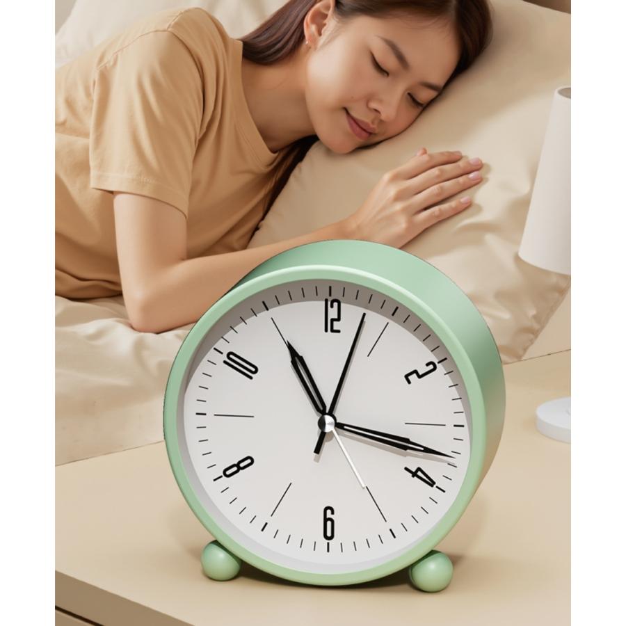 plusnao（プラスナオ） 目覚まし時計 ライト 照明 置時計 卓上 連続