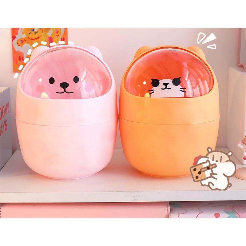 plusnao（プラスナオ） 卓上ゴミ箱 ごみ箱 ダストボックス 蓋つき フタ
