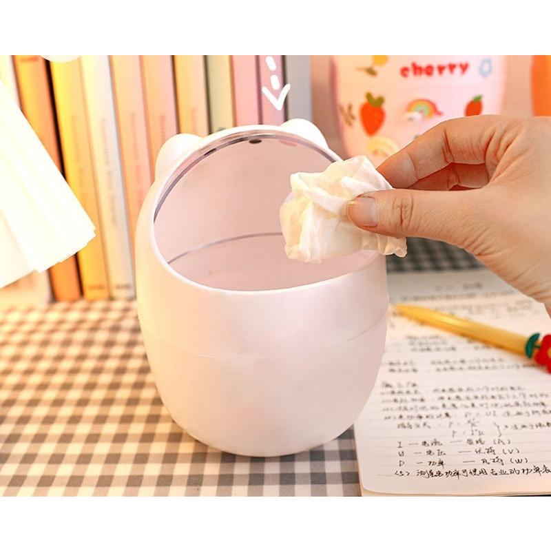 plusnao（プラスナオ） 卓上ゴミ箱 ごみ箱 ダストボックス 蓋つき フタ