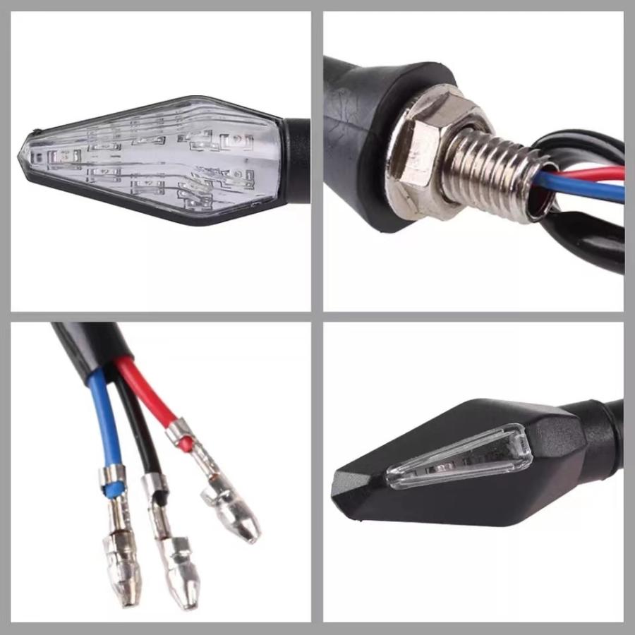 バイク用ウインカーライト ターンシグナルライト 2個セット 12V ライト