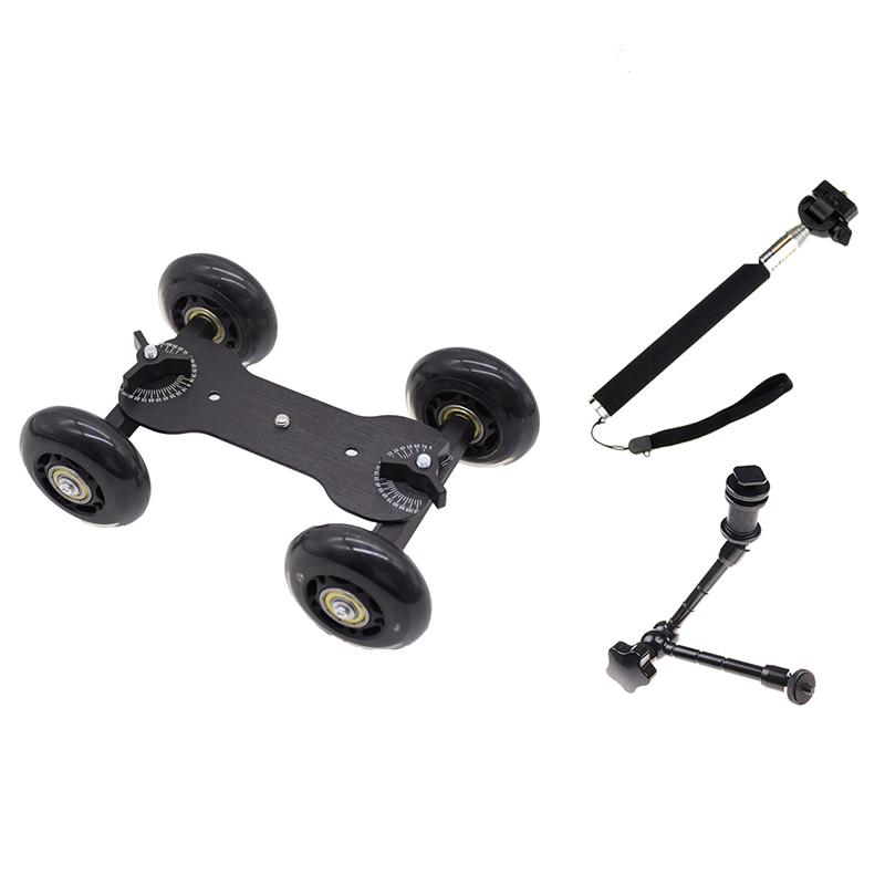 ドリー カメラドリー 3点セット 支柱 ハンドル テーブルドリー 4輪