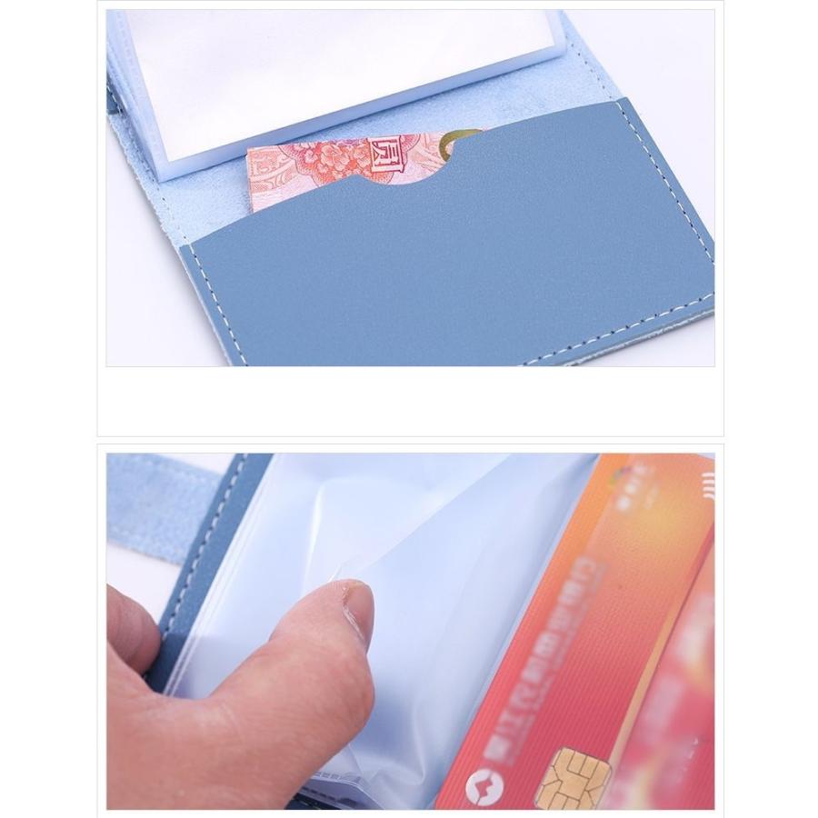 クレジットカードケース カード入れ カードホルダー 26枚収納 RFID スキミング防止 手帳型 レディース メンズ レザー調 無地 シンプル カード | plusnao | 24