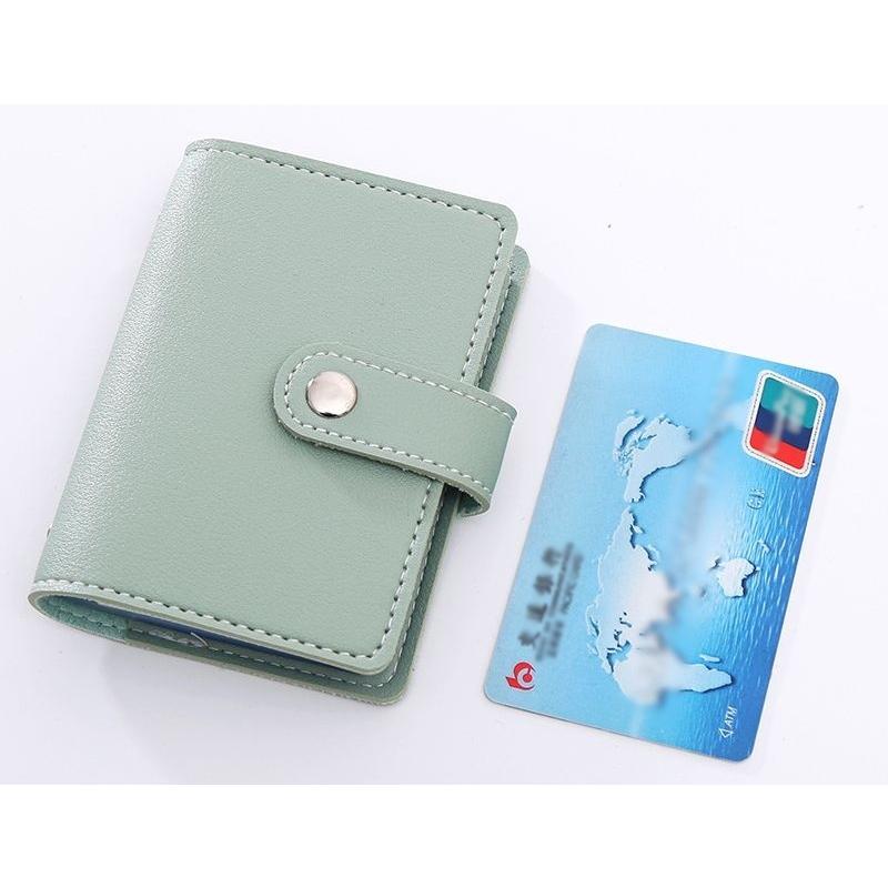 クレジットカードケース カード入れ カードホルダー 26枚収納 RFID スキミング防止 手帳型 レディース メンズ レザー調 無地 シンプル カード | plusnao | 11